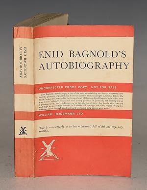 Imagen del vendedor de Enid Bagnold&apos;s Autobiography Uncorrected Proof Copy. a la venta por PROCTOR / THE ANTIQUE MAP & BOOKSHOP