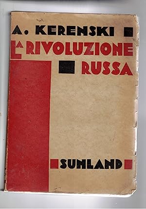 Bild des Verkufers fr La rivoluzione russa, traduzione di Isotta Pozzoli zum Verkauf von Libreria Gull