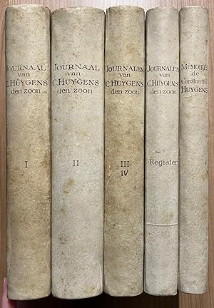 Set of 5 volumes, 1876, Huygens | Journaal van Constantijn Huygens, den zoon, van 21 October 1688...