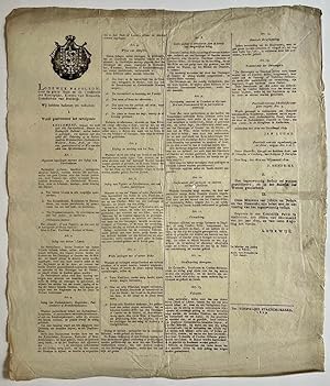 Publications / Affiche legal 1809 | Lodewijk Napoleon Koning van Holland. Wij hebben besloten en ...
