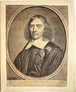 Seller image for Antique portrait print I Calvinist preacher Cornelis Trigland, published ca. 1650, 1 p. for sale by Antiquariaat Arine van der Steur / ILAB