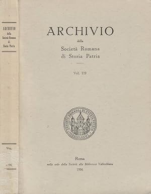 Seller image for Archivio della Societ Romana di Storia Patria for sale by Biblioteca di Babele