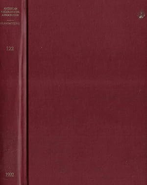 Image du vendeur pour Transactions of the American philological association Volume 122 1992 mis en vente par Biblioteca di Babele