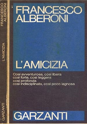 Immagine del venditore per L'amicizia venduto da Biblioteca di Babele