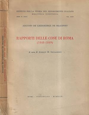 Bild des Verkufers fr Rapporti delle cose di Roma 1848-1949 zum Verkauf von Biblioteca di Babele