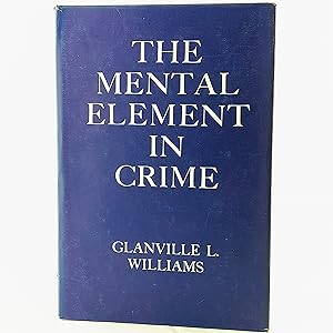 Bild des Verkufers fr The Mental Element in Crime zum Verkauf von Cambridge Rare Books