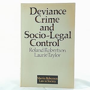 Bild des Verkufers fr Deviance Crime and Socio-Legal Control zum Verkauf von Cambridge Rare Books