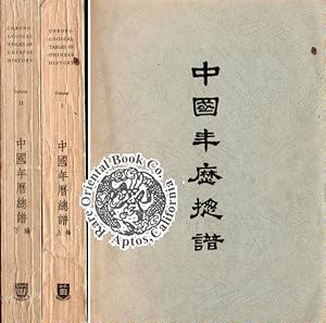 Seller image for CHRONOLOGICAL TABLES OF CHINESE HISTORY. Pinyin Title: CHUNG-KUO NIEN LI TSUNG P for sale by RARE ORIENTAL BOOK CO., ABAA, ILAB