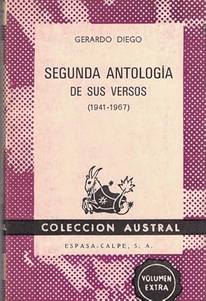 Seller image for Segunda antologa de sus versos (1941-1967). for sale by La Librera, Iberoamerikan. Buchhandlung