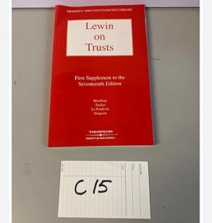 Seller image for LEWIN ON TRUSTS 1st Supplement To The 17th Edition By Mowbray, Tucker for sale by UK LAW BOOK SELLERS LTD