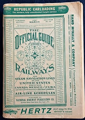 Image du vendeur pour The Official Guide of the Railways and Steam Navigation Lines of the United States, Puerto Rico, Canada, Mexico and Cuba mis en vente par Gerald Baker