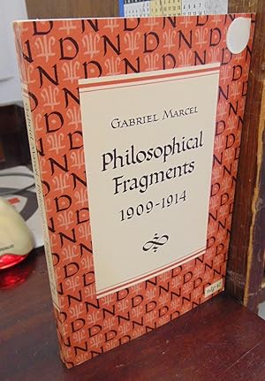 Seller image for Philosophical Fragments, 1909-1914 and The Philosopher and Peace for sale by Atlantic Bookshop