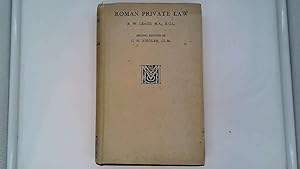 Seller image for Roman private law: Founded on the " Institutes " of Gaius and Justinian for sale by Goldstone Rare Books