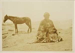 Navajo Mother and Children Photograph, 1920s