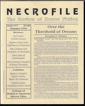 Bild des Verkufers fr NECROFILE; The Review of Horror Fiction: No. 17, Summer 1995 zum Verkauf von Books from the Crypt