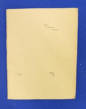 Imagen del vendedor de Nine Letters to Th. Watts-Dunton from J. McN. Whistler. [cover-title: Nine Whistler Letters ]. a la venta por Wykeham Books