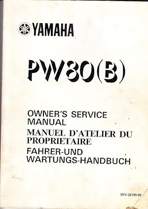 GENUINE YAMAHA PEEWEE PW80(B) WORKSHOP SERVICE REPAIR MANUAL 1990