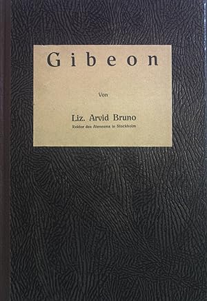 Seller image for Gibeon. for sale by books4less (Versandantiquariat Petra Gros GmbH & Co. KG)