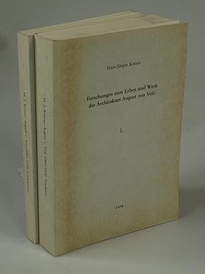 Bild des Verkufers fr Forschungen zum Leben und Werk des Architekten August von Voit 2 Bnde. zum Verkauf von Antiquariat Dorner