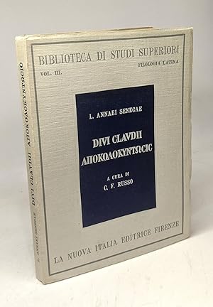 Immagine del venditore per Divi Claudii - introduzione testo critico e commento con traduzione e indici a cura di carlo ferdinando russo / Biblioteca di studi superiori VOL. III filologia latina venduto da crealivres