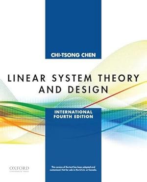 Imagen del vendedor de Linear System Theory and Design : International Fourth Edition a la venta por AHA-BUCH GmbH