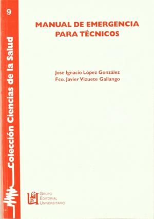 Bild des Verkufers fr MANUAL DE EMERGENCIAS PARA TCNICOS zum Verkauf von Libro Inmortal - Libros&Co. Librera Low Cost