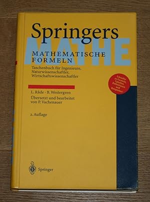 Springers mathematische Formeln. Taschenbuch für Ingenieure, Naturwissenschaftler, Wirtschaftswis...