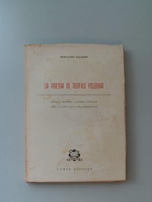 Bild des Verkufers fr La poesia di Teofilo Folengo. Saggio sopra i luoghi comuni della critica folenghiana. Volume 4 out of the series "Criterion - Collana di saggi." zum Verkauf von Wissenschaftliches Antiquariat Zorn