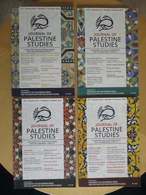 Immagine del venditore per Journal of Palestine Studies. Volume XLIV complete (4 Journals 173 - 176, Autumn 2014 - Summer 2015). venduto da Brcke Schleswig-Holstein gGmbH