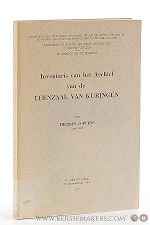 Image du vendeur pour Inventaris van het Archief van de Leenzaal van Kuringen. mis en vente par Emile Kerssemakers ILAB