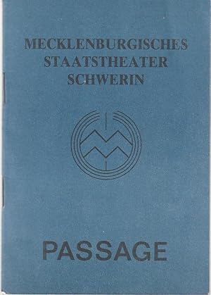 Seller image for Programmheft Christoph Hein PASSAGE for sale by Programmhefte24 Schauspiel und Musiktheater der letzten 150 Jahre