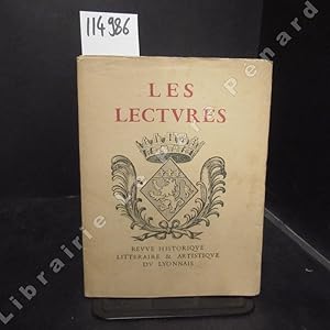 Imagen del vendedor de Les lectures N 2 : Nouvelle hypothse sur le confluent (AMAURIC) - Tourvon, guerres d'autrefois et guerres d'aujourd'hui (M. AUDIN) - L'Almanach de la Ville de Lyon (DU PARC) - Le Sr Pladan (A. LOYET) - Ah! Lorsque j'avais vingt ans (Hlne VACARESCO) - La femme riche (J. de BERYS) - . a la venta por Librairie-Bouquinerie Le Pre Pnard