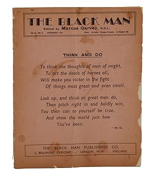 The Black Man Vol. II, No. 8. December, 1937