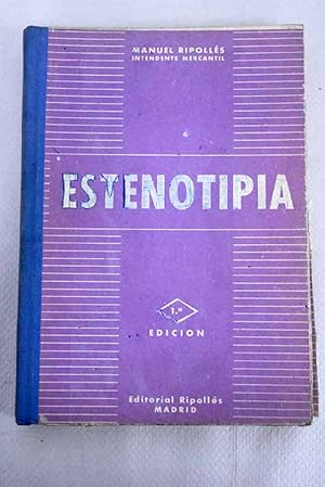 Seller image for Estenotipia for sale by Alcan Libros