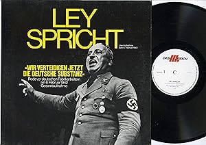 "LEY SPRICHT" Disque LP 33 tours original allemand / JOHN JAHR VERLAG n° A-3121 (1975)