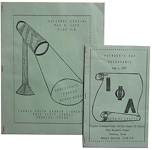 [Three Pieces of Ephemera Related to Iota Phi Lamda]