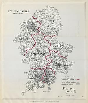 Staffordshire - New divisions of County