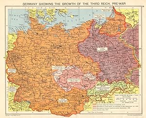 Germany showing the growth of the Third Reich, pre-war