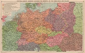 Central Europe: Germany, showing the growth of the Third Reich, and Poland