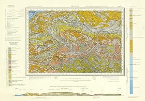 Bradford - Geological survey of Great Britain (England and Wales). Solid edition. Sheet 69