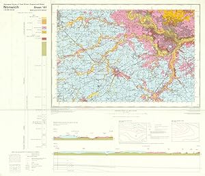 Norwich - Geological survey of Great Britain (England and Wales). Solid and drift edition. Sheet 161