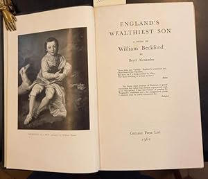 Bild des Verkufers fr ENGLAND'S WEATHIEST SON. A Study of William Beckford. zum Verkauf von studio bibliografico pera s.a.s.