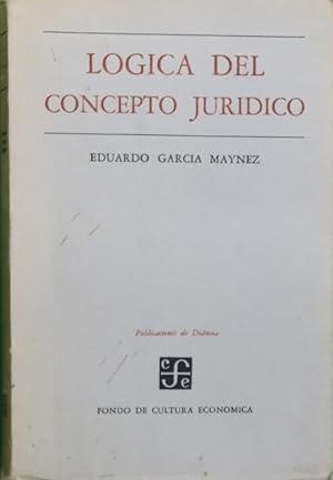 Seller image for Lgica del concepto jurdico for sale by Librera Alonso Quijano