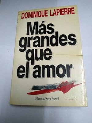 Imagen del vendedor de Ms grandes que el amor a la venta por Libros Ambig