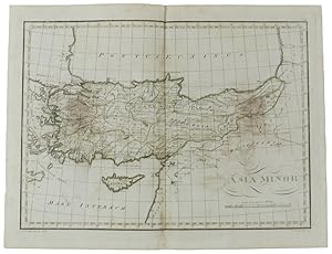 ASIA MINOR tratta da "Tabulae geographicae orbis veteribus noti", circa 1820 - Carta geografica d...