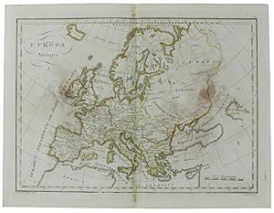 EUROPA ANTIQUA tratta da "Tabulae geographicae orbis veteribus noti", circa 1820 - Carta geografi...