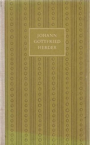 Image du vendeur pour Eine Auswahl aus seinen Werken. Johann Gottfried Herder. Ausgew. u. mit e. Nachw. vers. von Ludwig Bte / Die Perlenkette ; Bd. 16 mis en vente par Schrmann und Kiewning GbR