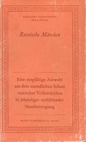 Bild des Verkufers fr Russische Mrchen : Ausw. u. dt. bertr. Hrsg.: Margrit Wernle / Sammlung Klosterberg : N.F. zum Verkauf von Schrmann und Kiewning GbR