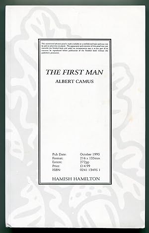 Bild des Verkufers fr The First Man zum Verkauf von Between the Covers-Rare Books, Inc. ABAA