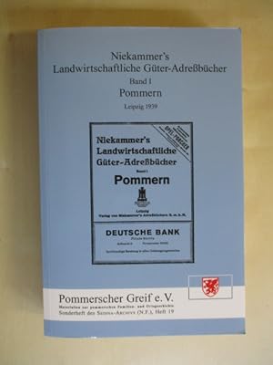 Niekammer's Landwirtschaftliche Güter-Adreßbücher Band 1 Pommern